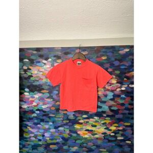 Way Cool Kids neon pink Pocket T Shirt Size S 8 Made in USA 80s 90s